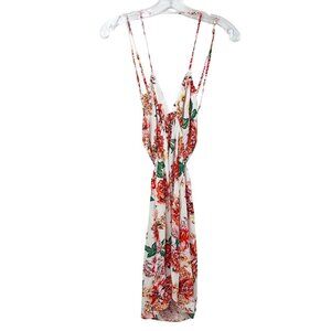 Maaji Paulina Mini Dress Carnation Floral Print Swim - Size Medium